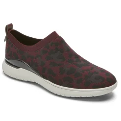 Online Rockport Women'S Total Motion Sport High Slip-On Shoe Oxblood Leopard