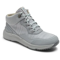 Sale Rockport Women'S Total Motion Trail Waterproof All-Weather Hiker Boot Grey Textile Wp Eco