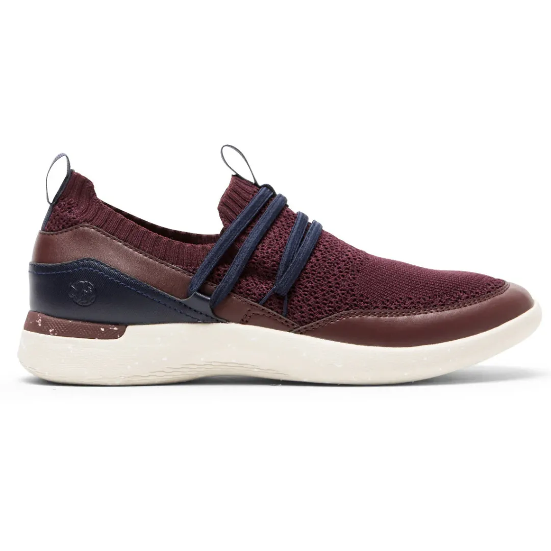 Clearance Rockport Women'S Truflex Fly Washable Bungee Sneaker Oxblood