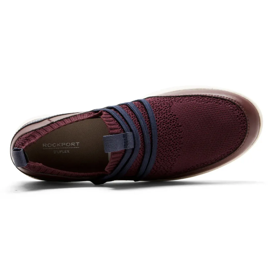 Clearance Rockport Women'S Truflex Fly Washable Bungee Sneaker Oxblood