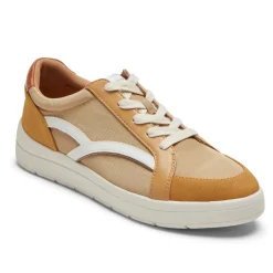 Online Rockport Women'S Truflex Navya Retro Sneaker Mustard Textile/Synthetic Eco