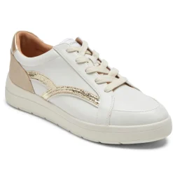 Best Rockport Women'S Truflex Navya Retro Sneaker White Party Textile/Synthetic