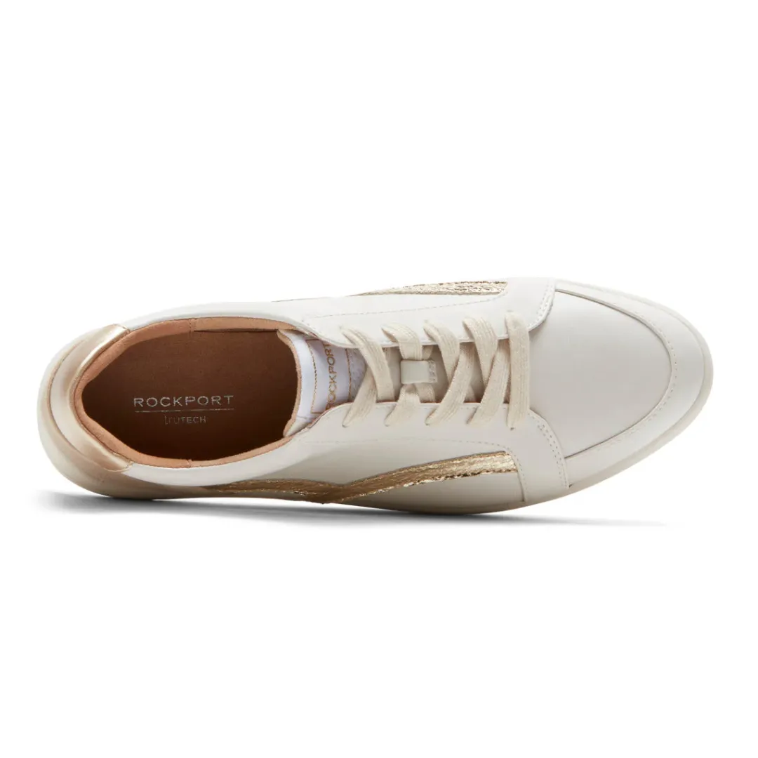 Best Rockport Women'S Truflex Navya Retro Sneaker White Party Textile/Synthetic