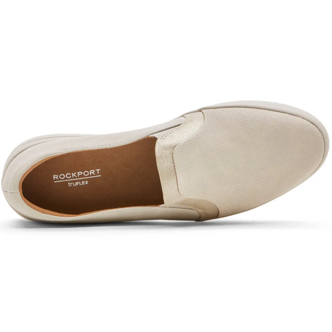 Sale Rockport Women'S Truflex Navya Slip-On Shoe Vanilla/Humus