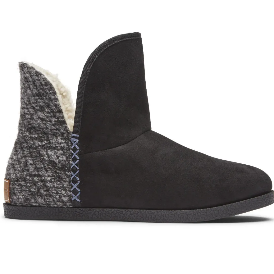 Discount Rockport Women'S Trutech Veda Slipper Boot Black Grey