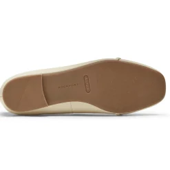 Sale Rockport Women'S Zoie Chain Ballet Flat Vanilla Lthr